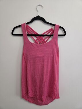 lululemon Pink Crisscross Back Tank Top for Women